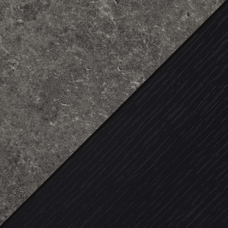 Convenience Concepts Oxford Plant Stand, Tall, Cement / Black