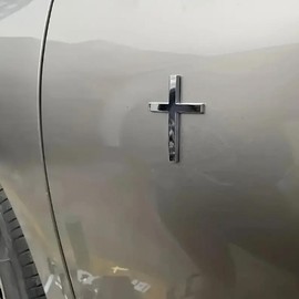 Christian Cross Sticker, Car Exterior Decorative Sticker, Universal Car Accessories for Car, Motorcycle & SUV
