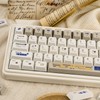 JOLINTAL Retro Beige PBT Keycaps Set, 126 Keys Cherry Profile