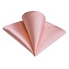 GUSLESON Rose Gold Bow Tie Mens Plain Color Silk Wedding