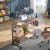 Armocity Height Adjustable Standing Desk with Power Outlets, 39" Manual