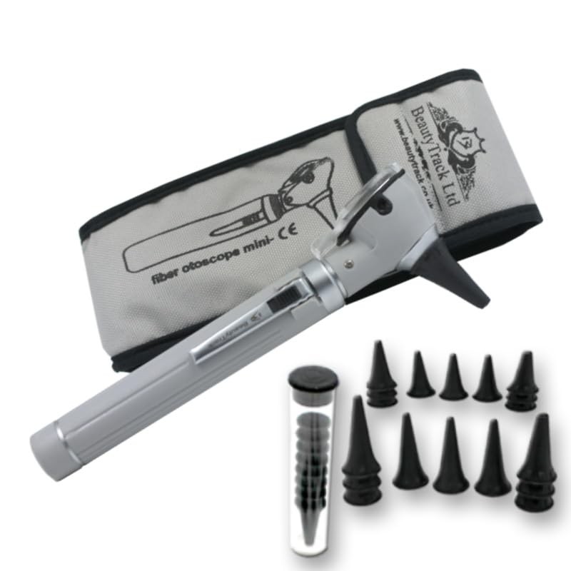 BeautyTrack F.O Mini Otoscope Auriscope Fiber Optic Ent Medical Diagnostic
