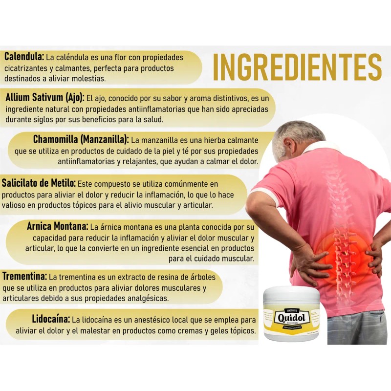 Kit 3 Quidol - Alivio Completo De Dolor De Diferentes