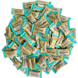 CHIMES PEPPERMINT Ginger Chews (1-Pound 1 LB BAG) Premium Natural Chewy Ginger Candy — 16 OZ Individually Wrapped Ginger Chew Candy