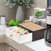 JackCubeDesign Tea Bag Organizer for Countertop with Drawer, Tea Storage