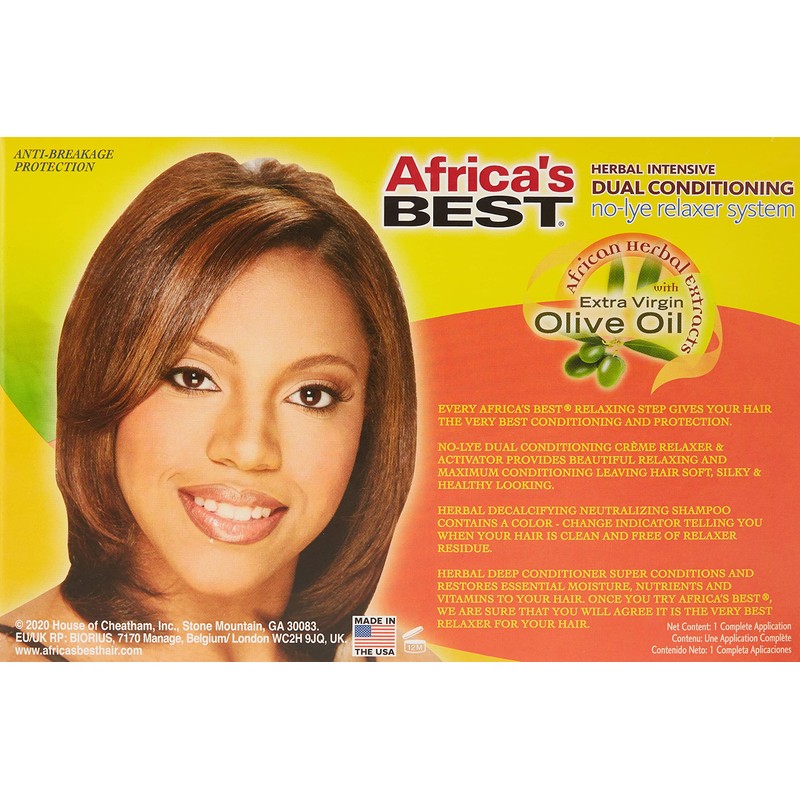 Africa's Best Intensive dual plant relaxation system without lye, regular