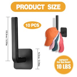 Hat Racks for Baseball Caps, Hat Organizer for Baseball Caps, Hat Rack for Baseball Caps Hat Hooks, Hat Racks Wall Mount for Baseball Caps - Hat Organizer – Spacious & Versatile, Perfect for Everyday