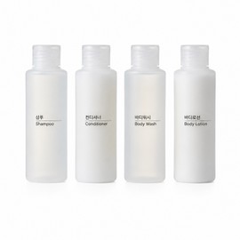 Dayroum One Touch Tick Container 100ml, 4 pieces / 데이로움 원터치 똑딱 용기 100ml, 4개