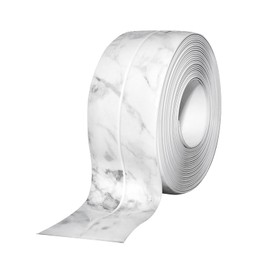 1.5" * 10.5' Kitchen & Bath Tape Caulk Strip Upgraded Acrylic Glue PVC Self Adhesive Waterproof Caulking Tape, Decorative Sealant Trim for Kitchen Sink Toilet Bathtub (Marble)