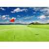 CORFOTO 7x5ft Fabric Golf Course Backdrop Photography Golf Flag Green