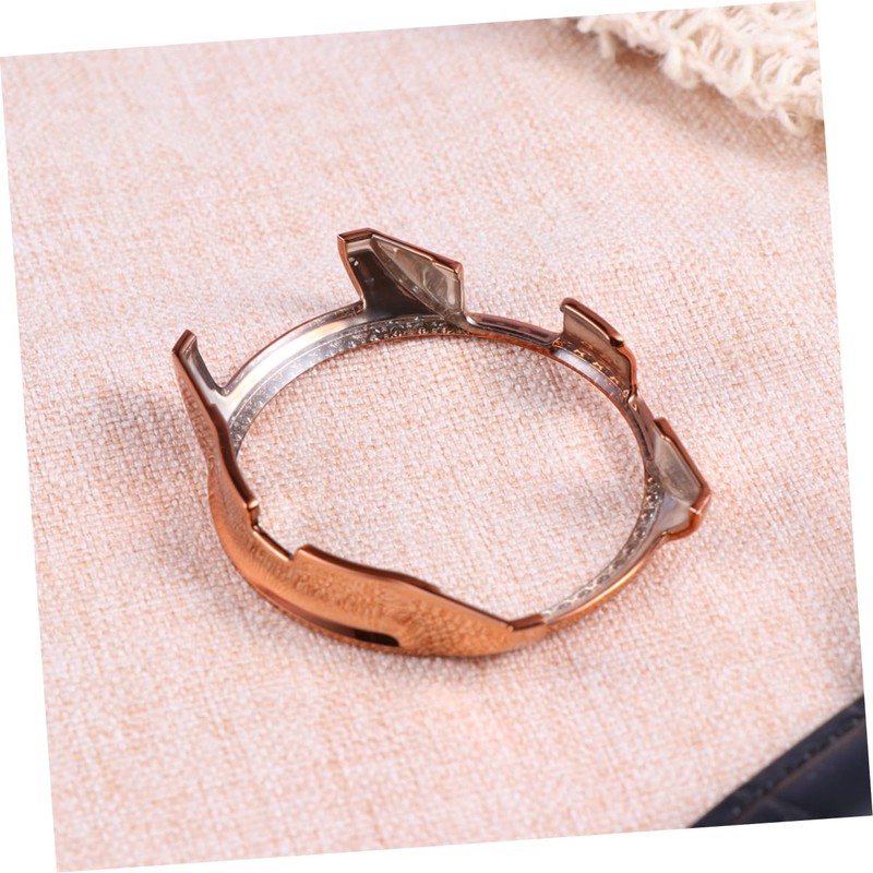 jojofuny 2pcs Delicate Diamond-Encrusted Protective Case for Watch Anti-Drop Rose