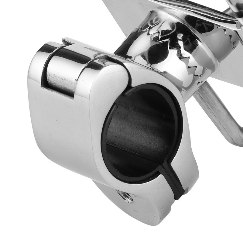 Fishing Rod Rack Stainless Steel Rail Mount Pole Bracket Support