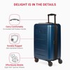 SwissGear 8020 Eclipse Hardside Expandable Luggage with Spinner Wheels, Navy,