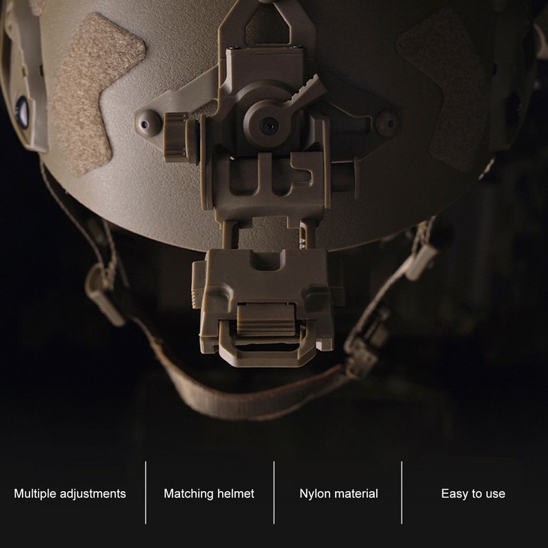 Night Vision Helmet Mount Foldable Adjustable Simple Operation Wide Compatibility