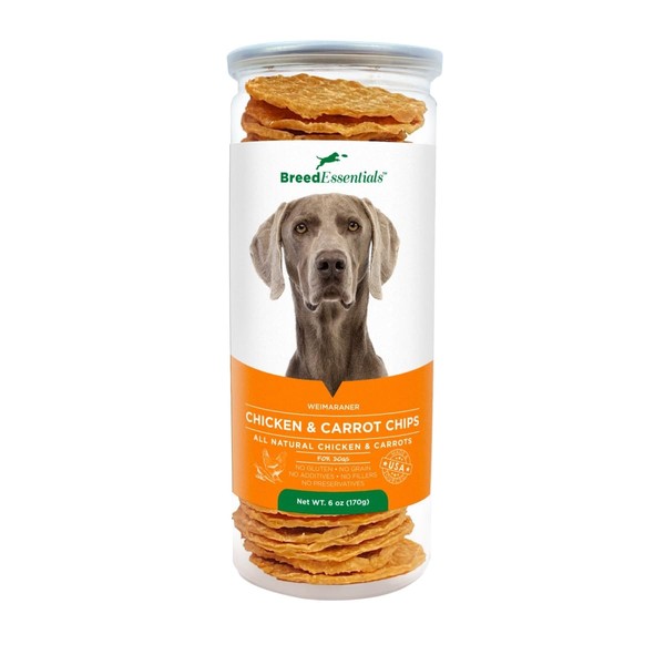 Breed Essentials Chicken & Carrot Chips 6 oz - Weimaraner
