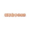 Pura Vida Rose Gold Floral Stackable Ring - Sterling Silver