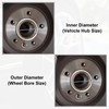X AUTOHAUX Set of 4 Car Hub Centric Rings Outer
