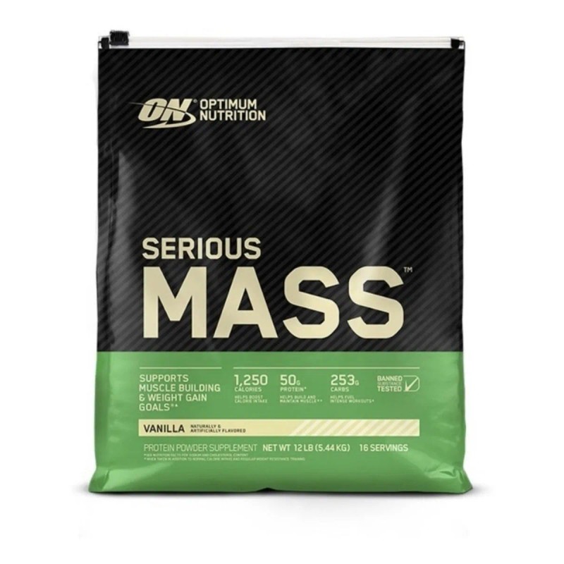 Suplemento En Polvo Optimum Nutrition Serious Mass Carbohidratos Sabor Vainilla