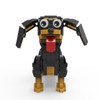 lovlaugh Dachshund Dog Building Blocks Set 889PCS – Movable Ears,
