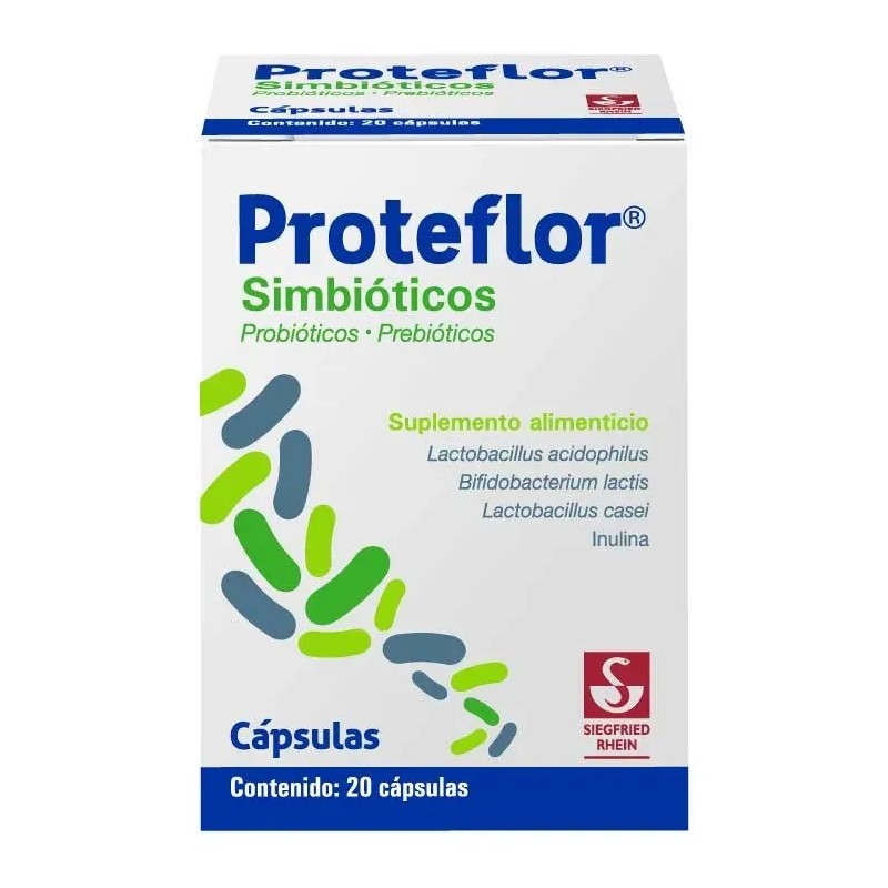 Proteflor Suplemento Alimenticio Frasco Con 20 Cápsulas Sabor Sin Sabor