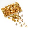 500pcs Drawing Pins, BetterJonny 9.5mm Gold Push Pins Iron Thumb