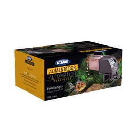 Fancy Pets Lomas Alimentador Automático para Peces Programable con Pantalla LCD y Soporte Ajustable