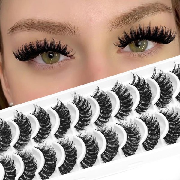 Lashes Spiky Manga Anime False Eyelashes 8 Pairs Faux Thick