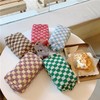 PAZIMIIK Checkered Makeup Bag for Purse Portable Zipper Make Up