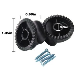 ZSHIYUIO Swing Canopy Accessories,1.85 inch Diameter,for Garden Patio Swing Canopy Plastic Accessories(2pcs)