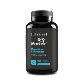 Magnesium L-Threonate 2000mg - Magtein - 90 Vegan Capsules - Zenement
