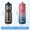 WEMEET 1000 ml Leak-Proof Squeeze Water Bottles, BPA-Free, Bicycle Drinking