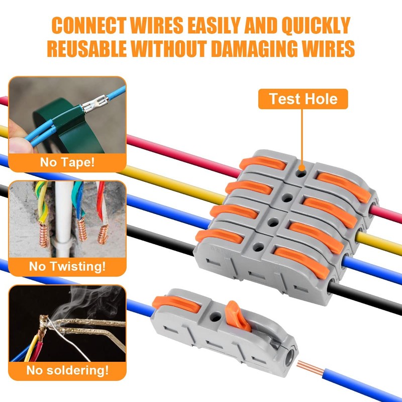 Flintronic Cable Connectors, Pack of 119 Connection Terminals, SPL-1 with