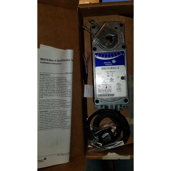 Johnson Controls NEW, JOHNSON CONTROLS, M9210-BGC-3G, ROTARY ACTUATOR, 24VAC/VDC. (8D-3)
