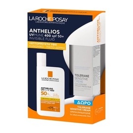 La Roche Posay Promo Anthelios Uvmune 400 lnvisible Fluid SPF50+ 50ml & Gift Toleriane Sensitive Cream 15ml