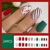 Christmas Press on Nails Christmas Fake Nails Winter Cute Christmas