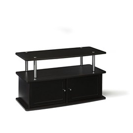 Convenience Concepts Designs2Go 40 inch TV Stand with 2 Storage Cabinets and Shelf, Espresso