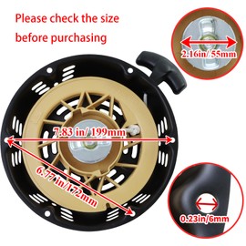 KIKITE Recoil Starter Compatible with Champion 389cc 439cc 420cc 459cc Generator Parts Engine fit for Honda GX390 GX340 Predator with Pull Cord Rope Model # 100155