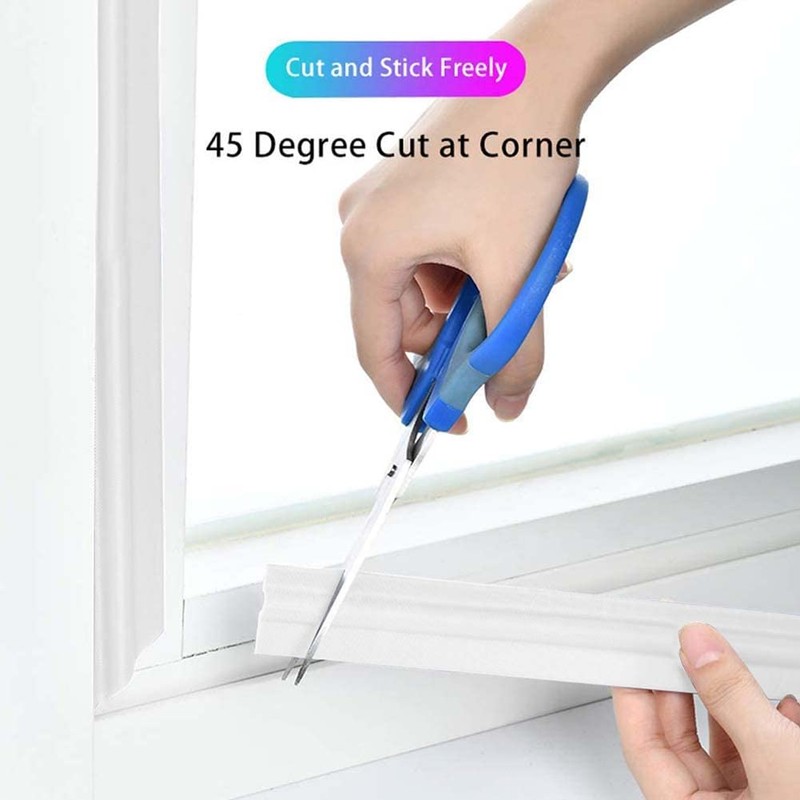 118 Inch Window Draft Stopper Foam Seal Strip Self Adhesive,