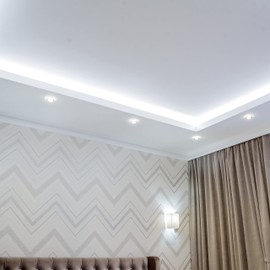 HAVA Pack of 10 LED spotlights, GU10, 3 W, glass, flicker-free, cool white, 6000 K