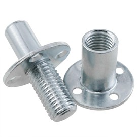 Dsjnf Table Top Connector T-Nut M20 Bed Post Connectors Countertop Connection Posts Bedroom Furniture Hardware Accessories Furniture Hardware 1PCS