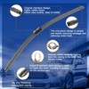 RAINTOK Windshield Wiper Blade Set Replacement for Lexus RX350 2016