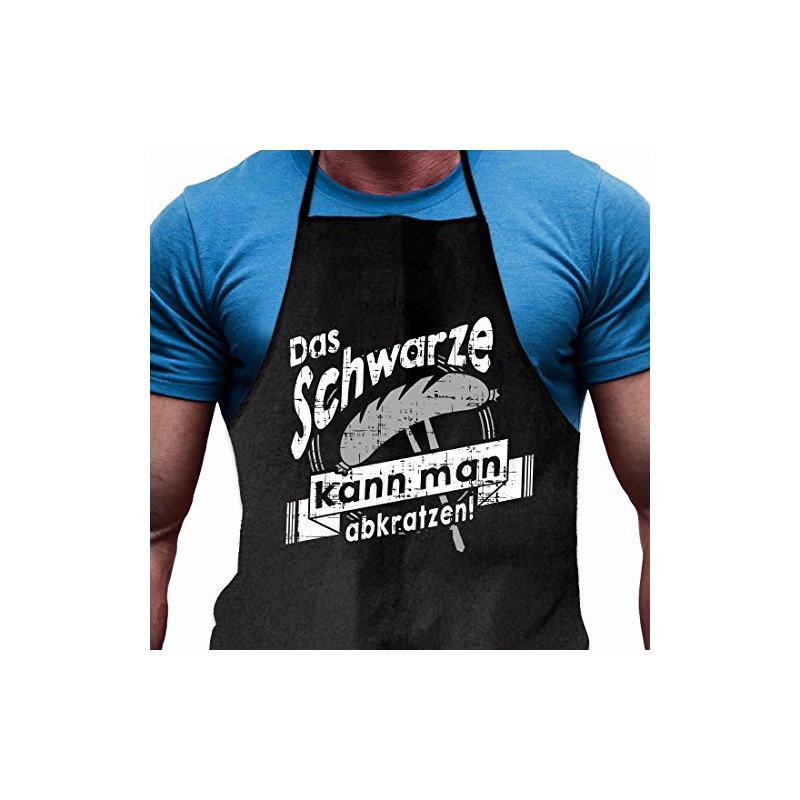 Shirtoo Barbecue Apron Das Schwarze kann Man abkratzen - Funny