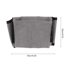 Luggage Travel Cup Holder Oxford Cloth Free Hand Drink Caddy 2 Pockets Free Hand Suitcase Drink Holder for Suitcase Handle (Grey)