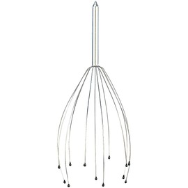 PEARL Massage Spider: Head Massage Spider Head Massager with Metal Handle (Head Massage Metal, Head Massage Stick, Anti Stress)