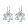 Daisy Earrings Gifts for Women Sterling Silver Daisy Flower Leverback