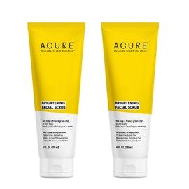 Acure Acure Organics Brightening Facial Scrub, 4 fl. oz, Pack of 2