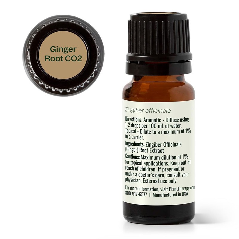 Plant Therapy Ginger Root CO2 Essential Oil 100% Pure, Undiluted,
