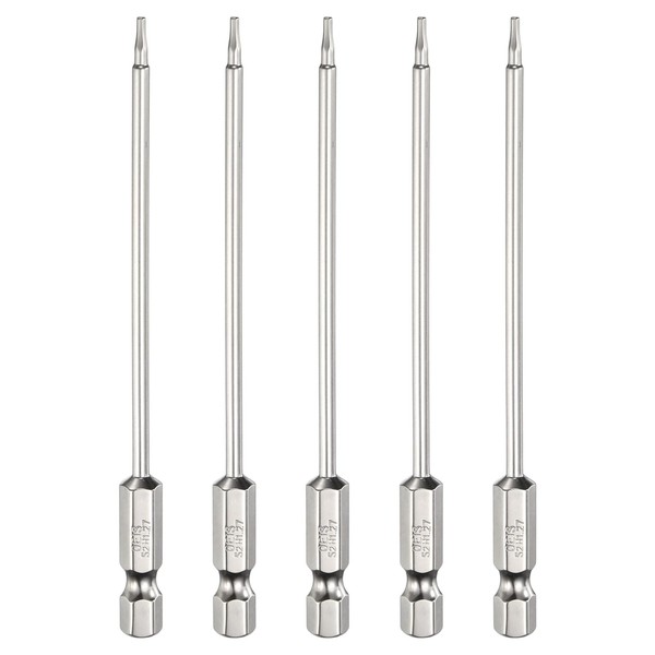 sourcing map 5pcs H1.27 Hex Head Screwdriver Bit 1.27mm Metric