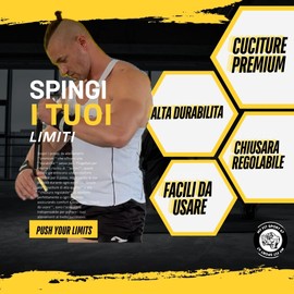 Myfitsport67® Gym Wrist Wraps, Elastic Wrist Wraps with Thumb Strap, Useful for Powerlifting, Bodybuilding, Calisthenics and Crossfit (Black)