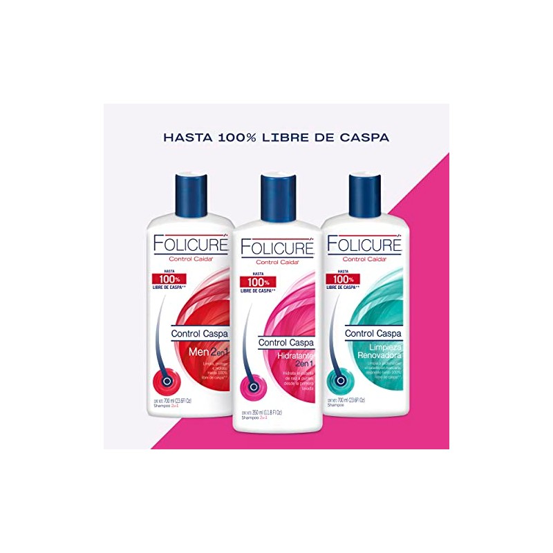 Folicure Shampoo 2en1 Hidratante 350ml